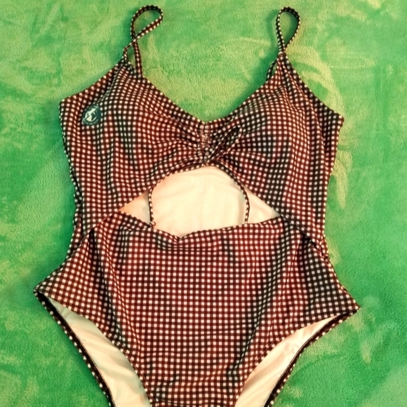 Aeropostale Recycled Polyester One Piece Bathing Suit - Picture 1 of 4